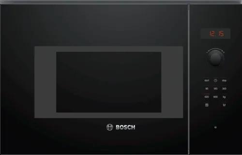 Bosch Serie 4 Built-In Black Microwave Oven with LED Display, Rotary Dial, Touch Controls