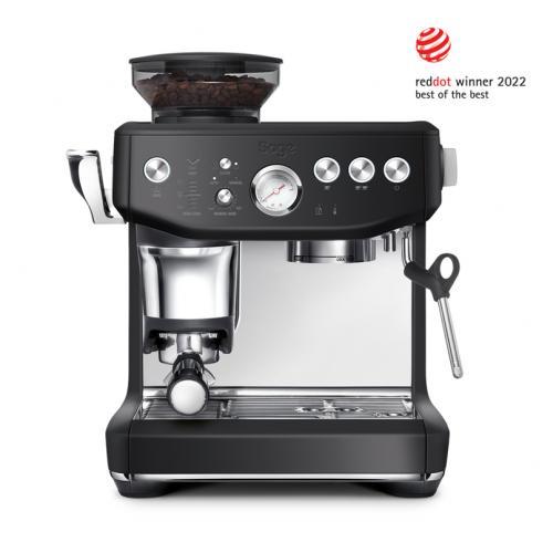Sage Barista Express Impress Bean to Cup Coffee Machine Black, Integrated Burr Grinder, 25 Grind Settings, Pressure Gauge