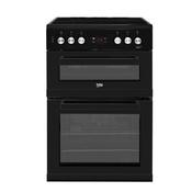 Beko 60cm Double Oven Electric Cooker FDC6731K Black image