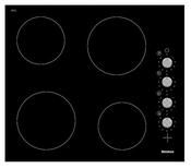 Blomberg 60cm Side Control Ceramic Hob With Black Glass Fascia MKN24001 image