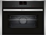 Neff N 90, BUILT-IN COMPACT OVEN WITH MICROWAVE FUNCTION, STAINLESS STEEL C27MS22H0B image