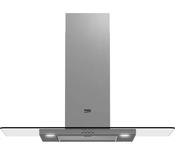 Beko 90cm Elegant Flat Glass Chimney Hood HCF91620X image