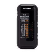 Aiwa Pocket Radio With Headphones Black R-22BK image