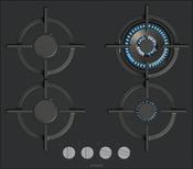 Siemens IQ500 Gas hob 60 cm Tempered glass Black - EP6A6HI10 image