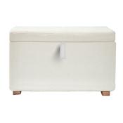Gaia Serena Footstool - Chalk Boucle//Oak
