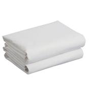 Two pack Moses Basket/Pram Fitted Sheets White 73x30cm