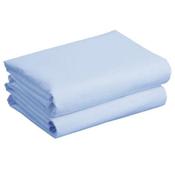 Two pack Cot Jersey Fitted Sheets Blue 60x120cm image