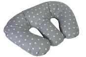 Cuddle Collection Twin Pillow Grey White Stars