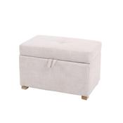 Gaia Serena Footstool - Oatmeal/Oak