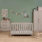 Silver Cross Bromley Oak Furniture Bundle – Cot Bed, Dresser, Wardrobe + FREE Mattress