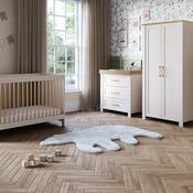 Silver Cross Seville Nursery Bundle 3 piece – Cot Bed, Dresser, Matching Wardrobe + FREE Mattress