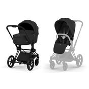 Cybex Priam Comfort Matt Black incl. Foldable Carry Cot Sepia Black/black image