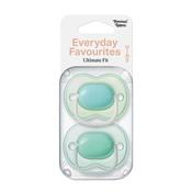 Tommee Tippee 2 X 0-6M Everyday silicone Soother assorted image