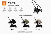 Stokke YOYO³ Pushchair Frame, Newborn Pack and 6+ Colour Pack
