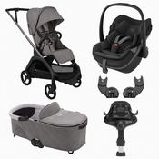 Bugaboo Dragonfly Plus with Maxi Cosi Pebble Slide Pro &amp; Familyfix Slide Pro Base image