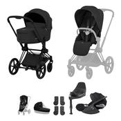 Cybex Priam 5 Style Travel System with Cloud T Plus &amp; Base