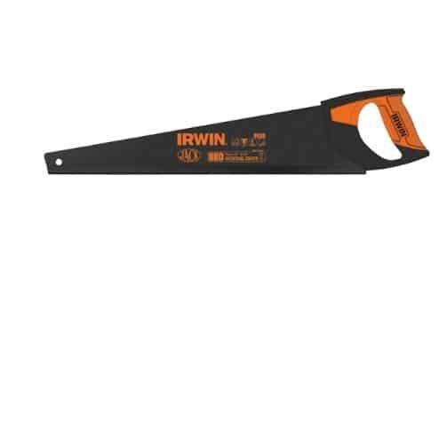 Irwin Jack Coated Saw with Toolbox Saw, featuring Orange and Purple Handles