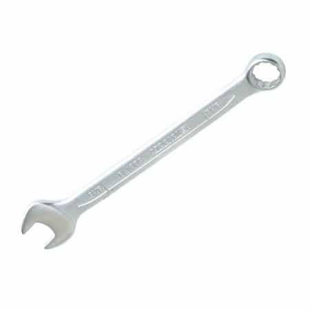 Teng 10mm Combination Spanner Wrench Metric Chrome Vanadium Steel Satin Finish 140mm Offset 15 Degrees