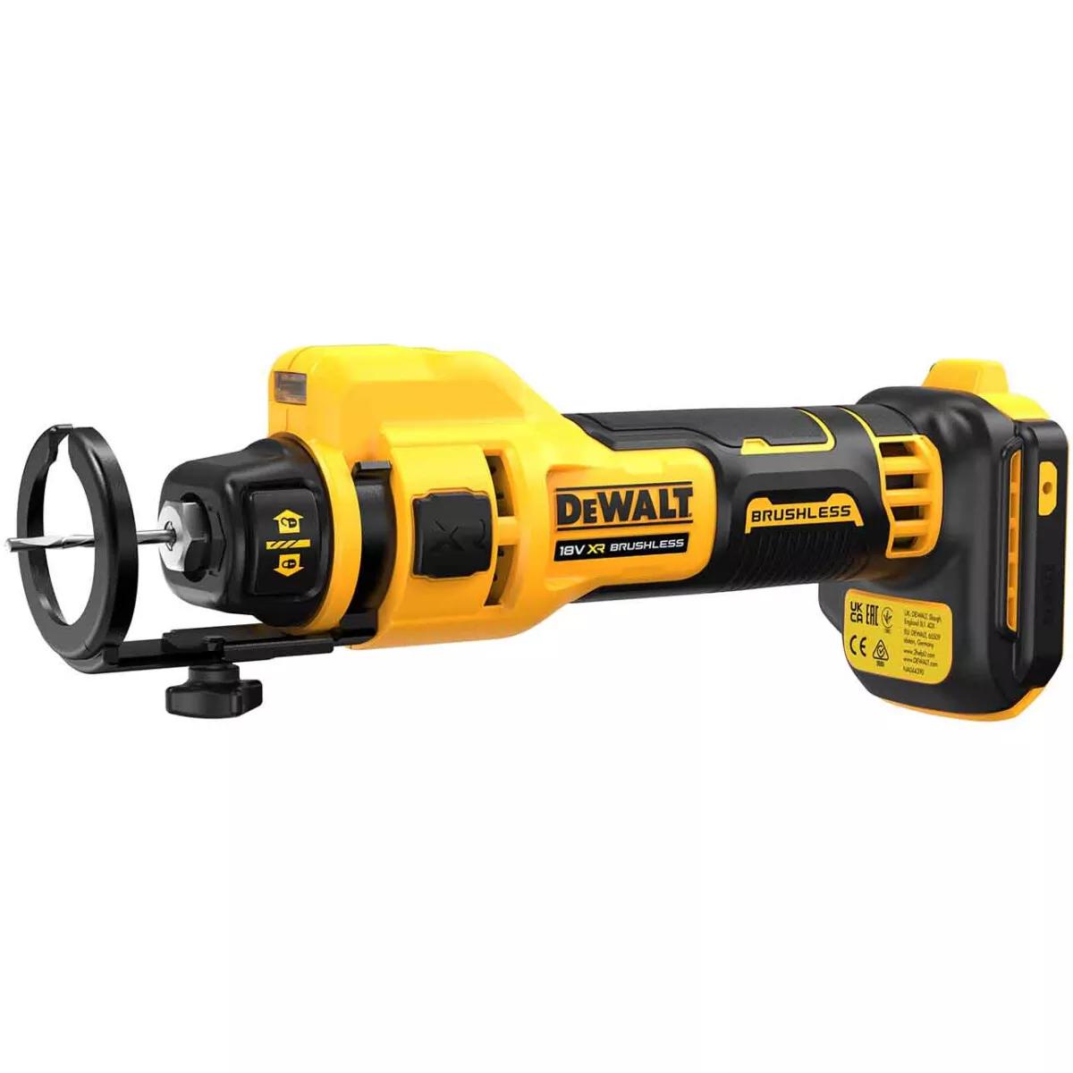 Dewalt DCE555N-XJ 18V XR Brushless Drywall Cut Out Tool Body Only with LED Light and Dust Guard