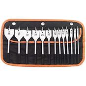 Draper 13pce Flat Wood bit Set 6-38mm in wallet 82634 image
