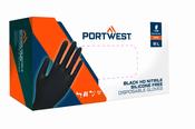 Portwest A930ORRXL Box (100) X-Large Orange Disposable Nitrile Gloves x-strong, 240mm long CE Foodsafe image