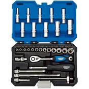 Draper 16444 1/4inch Socket Set 30pc M4-14 image