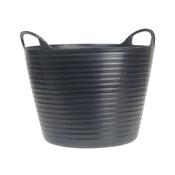 Faithfull FAIFLEX28B 28 litre Rubber Bucket Black Flexible image