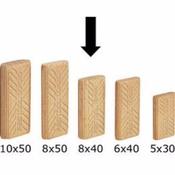 Festool 494940 Domino Beech Dominos 8x40mm Pack (130)