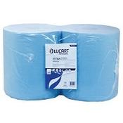Lucart 852292 Blue Paper Towel 26cm x 350metre 2-Ply Pack of 2 Rolls