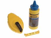 Stanley STA047443 30metre Chalk Line with chalk and line level image