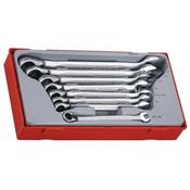 Teng TT6508R Ratchet Spanner Wrench Set 8pc 8-19mm image