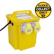 Tala 0083300 Outlet 3 KVA 2.4 KW 110V Transformer 2 x 16amp image