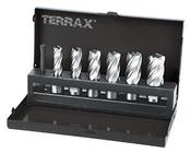 Terrax A108820 7piece 12-22mm Magnetic Core Bit Set in Metal Case