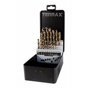 A215215 1-13mm 25pcs Terrax Cobalt Steel Drill Bit Set in Metal Case image