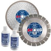 Duro 300dpcm/dpcm-t  Twin Pack 300mm Diamond consaw blades with bottle oil image