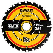 DeWALT DT10304-QZ 190x30mm 24t TCT Saw Blade Rough Cut image