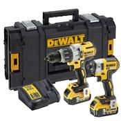 DeWALT DCK276P2-GB 18V 3 speed Twin Pack Drill &amp; Impact Kit image