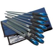 Draper 8pce File Set 8inch long c/w handles in wallet 44961 image