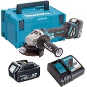 Makita DGA463RTJ Angle Grinder 18V 115mm 2x5amp Charger Case image