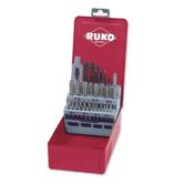 Ruko 245003E 29pce Set 3-12mm Sets 3 Hand Taps &amp; Drill Bits in case image
