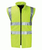 Orbit PBW13HV Hi-Vis Reversible Body Warmer Yellow - L image