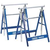 Draper Pair of Metal Reversible Trestles for planks 54053