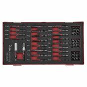 Teng TEABS50 Impact Screwdriver Bits Set in Case 50pce 1/4inch image
