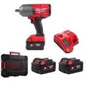 Milwaukee M18ONEFHIWF12-502X One Key 1/2" Impact Wrench 18V Kit image