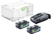 Festool 577329 18v Energy Set 2x8amp batteries Fast Charger Single image