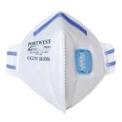 Portwest P251WHR Box(20) FFP2 Fold Flat Dust Mask Valved image