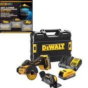Dewalt DCS438E2T-GB 18volt Cut Off Tool 76mm with batteries
