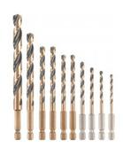 Dewalt DT20620-QZ 10pce Impact Drill bit Set 10pce Metal Wood Plastic image