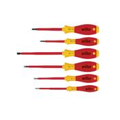 WIHA 00833 6pce VDE Screwdriver set 4 flats, 2 phillips image