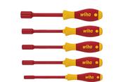 WIHA 29466 5pce VDE Nutrunner Set 5.5,7,8,10,13mm